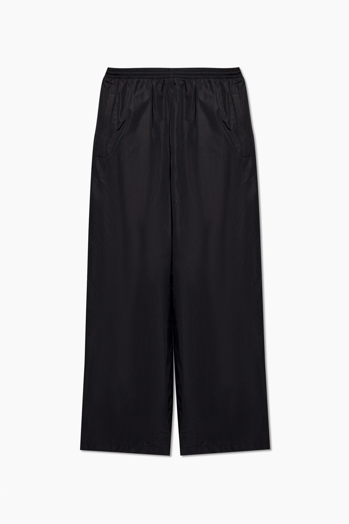 BLACK Track pants with logo