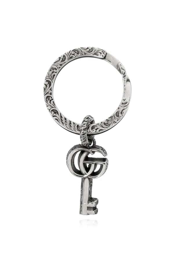 SILBER Silberner Schlüsselanhänger mit Anhänger