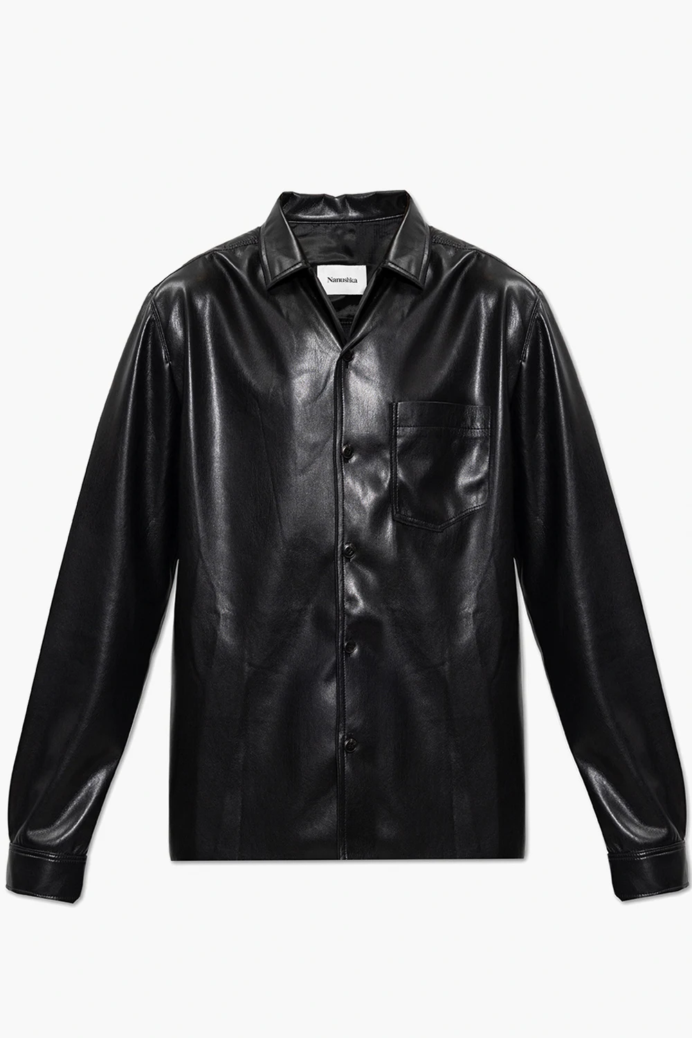 Koszula z wegańskiej skóry ‘Duco’