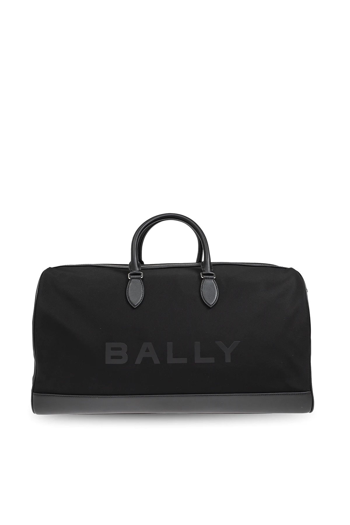 BLACK Carry-on bag with printed logo