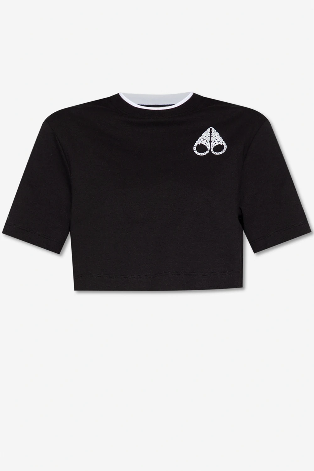 Cropped T-shirt with logo