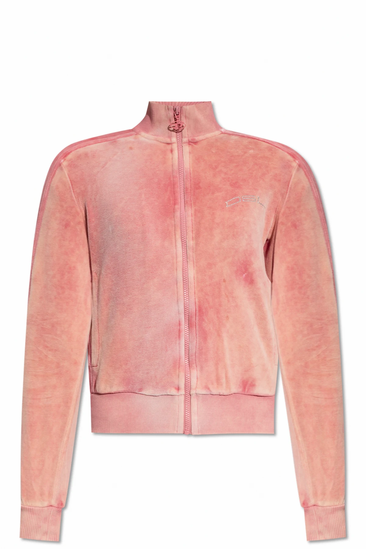 PINK ‘F-KINIGLI’ velour sweatshirt