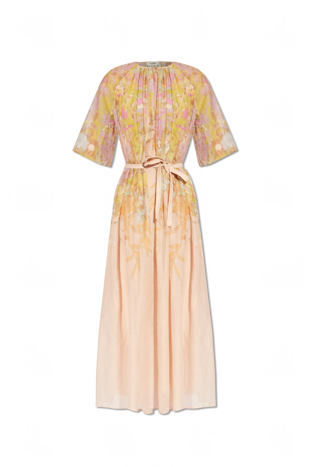 Dress with short sleeves