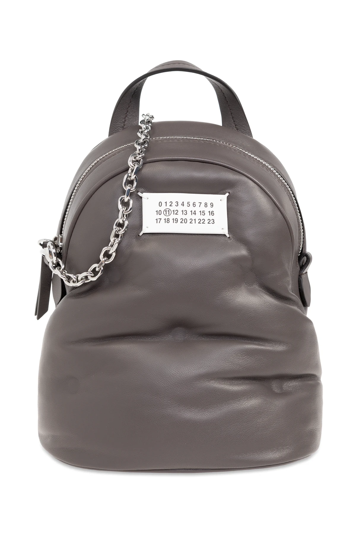BROWN Leather backpack with the option to be worn as a bag
