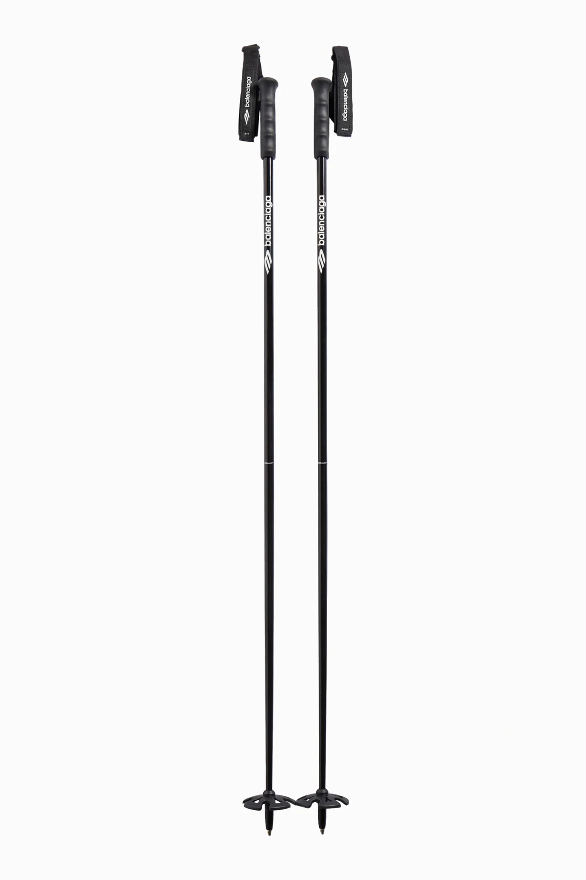 Ski poles with logo