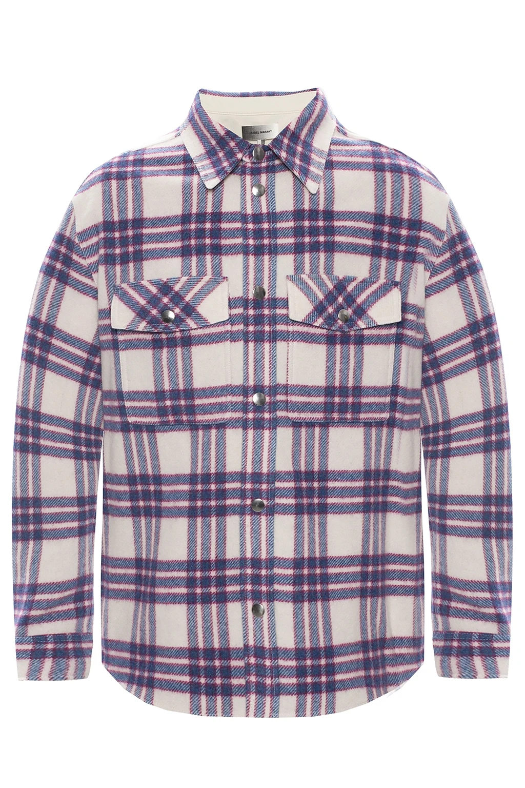 Checked wool shirt