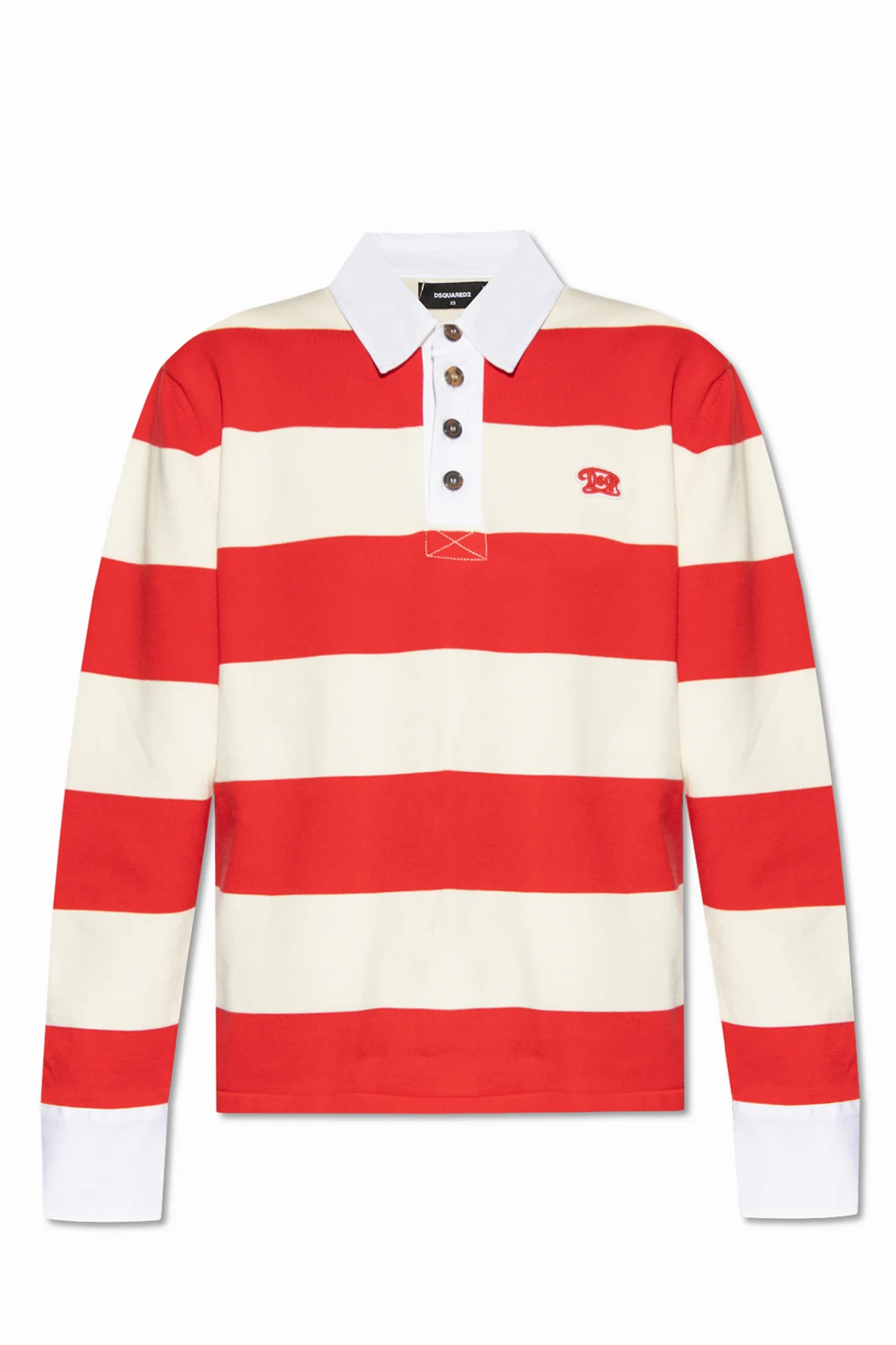 Polo shirt with long sleeves