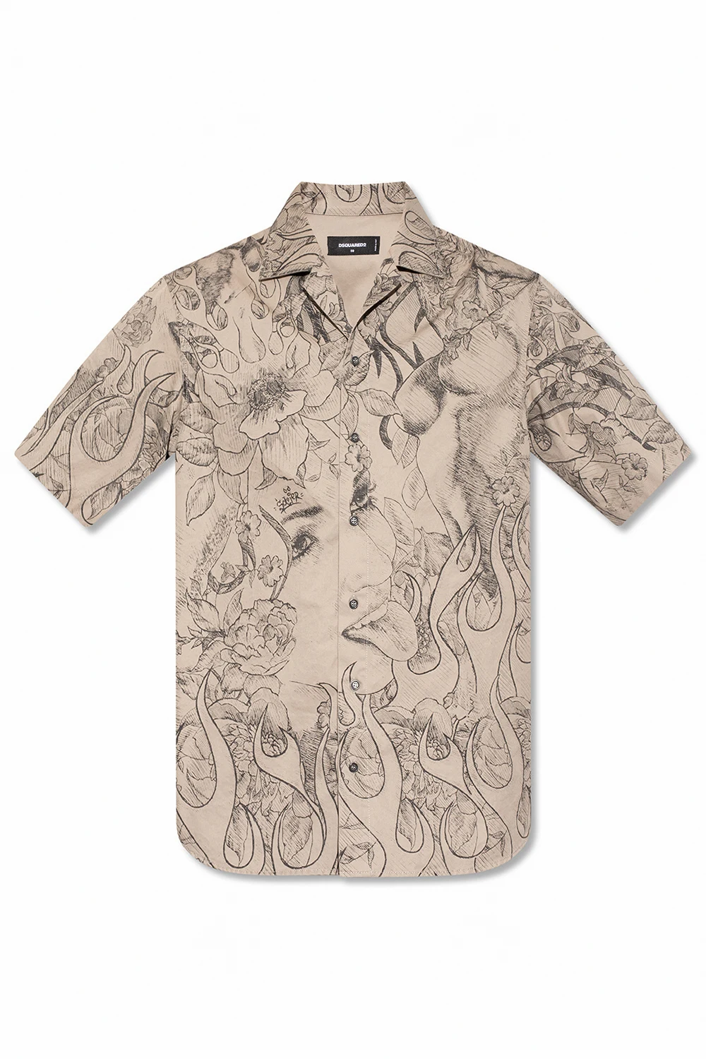 Shirt with short sleeves
