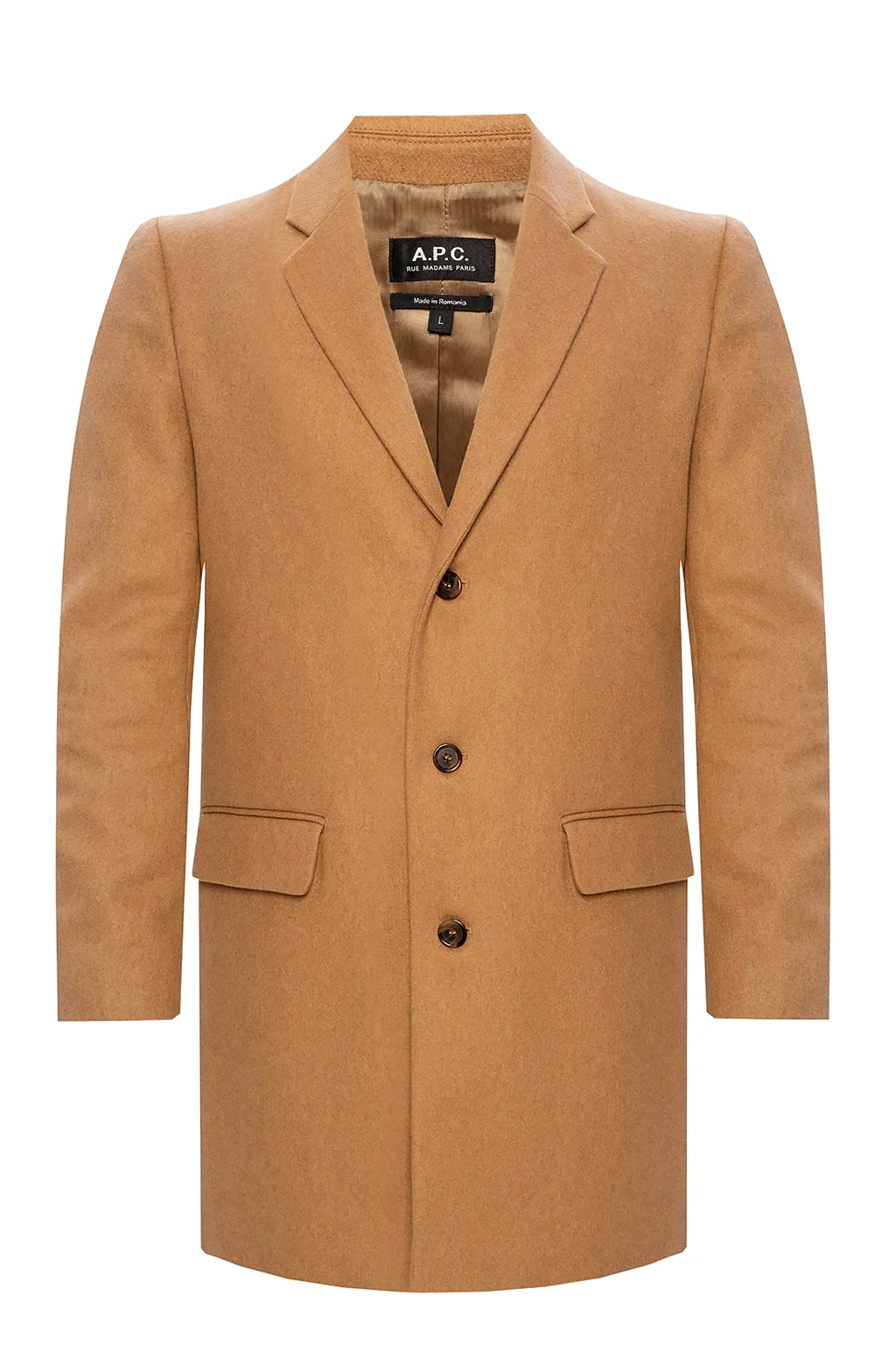 Coat with notched lapels