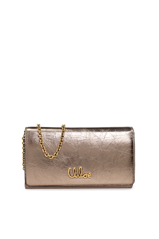 GOLD Geldbörse mit Kette Iconic