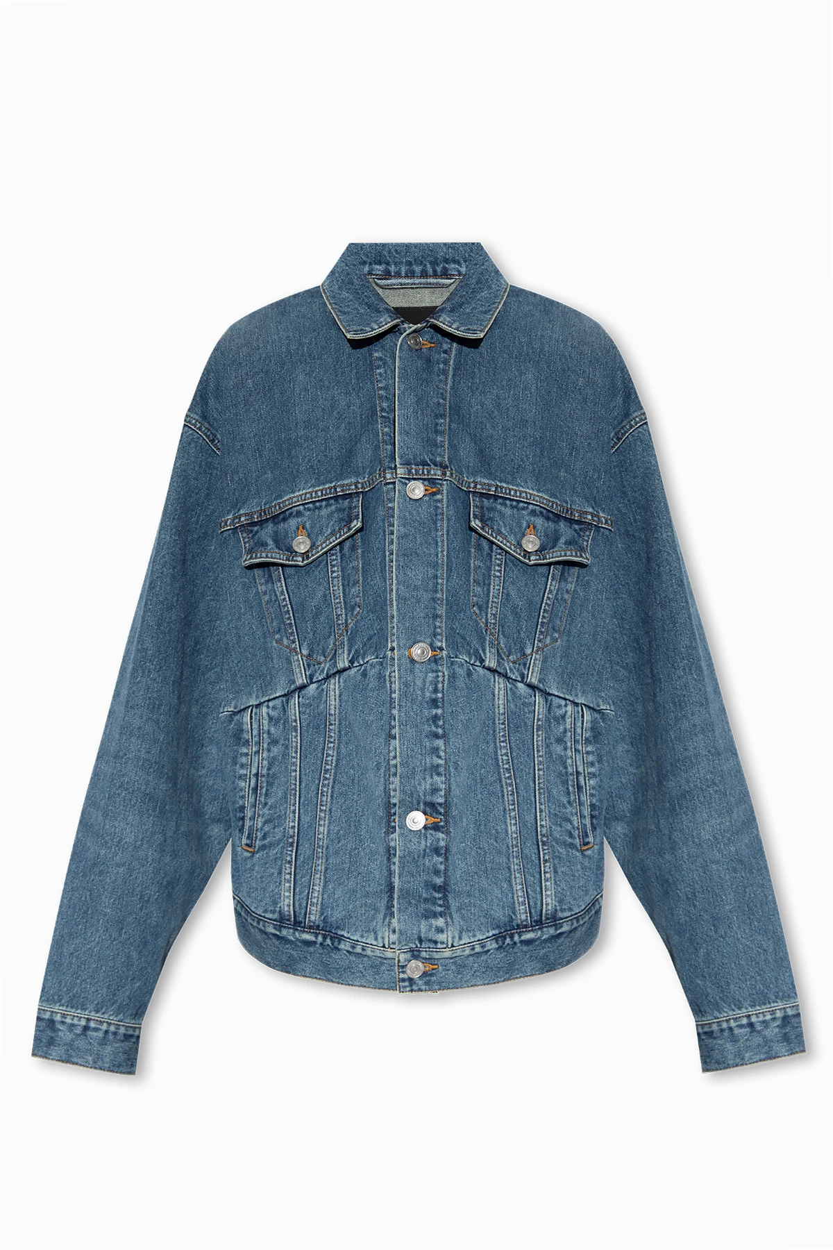 Asymmetric denim jacket