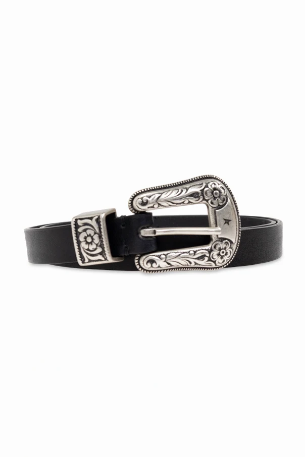 BLACK Leather belt