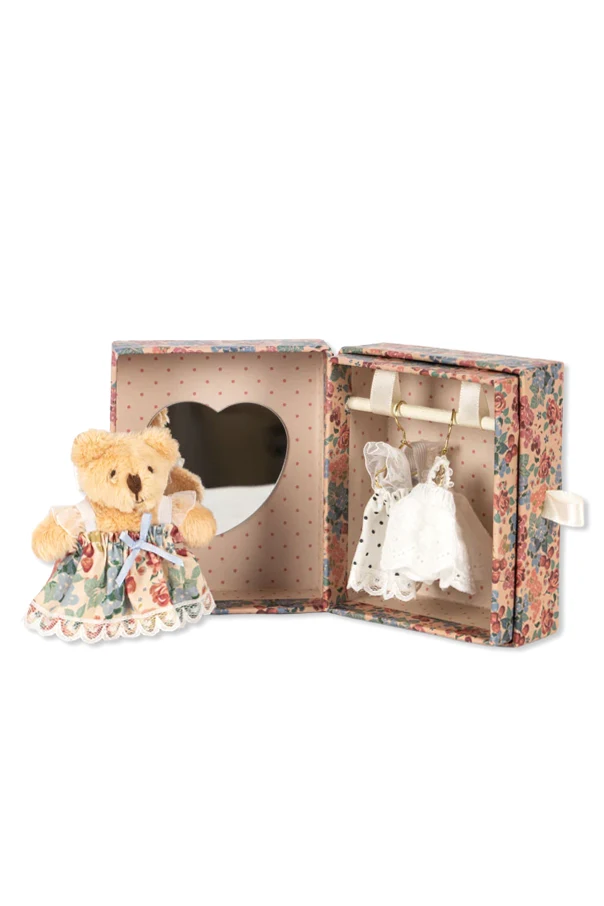 MULTICOLOUR Plush bear in a wardrobe with accessories