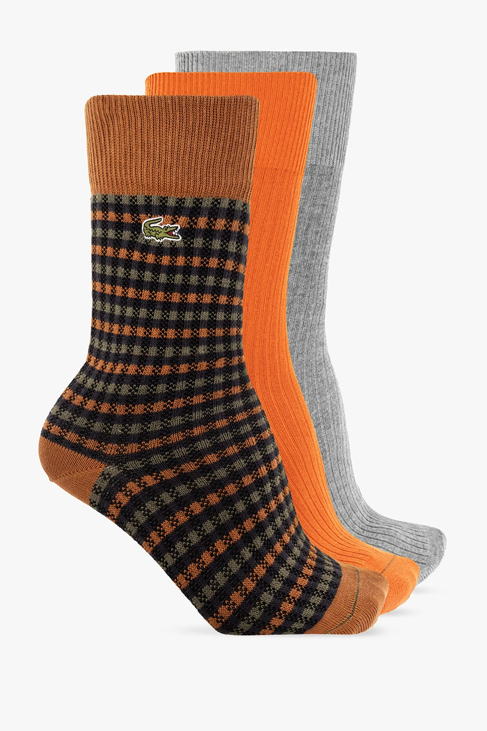 Branded socks three-pack