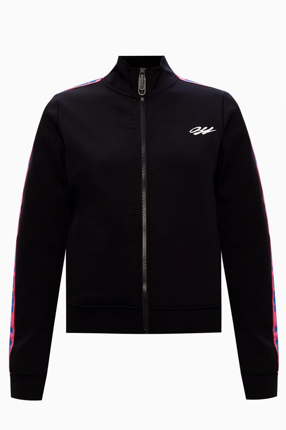 Sweatshirt with band collar