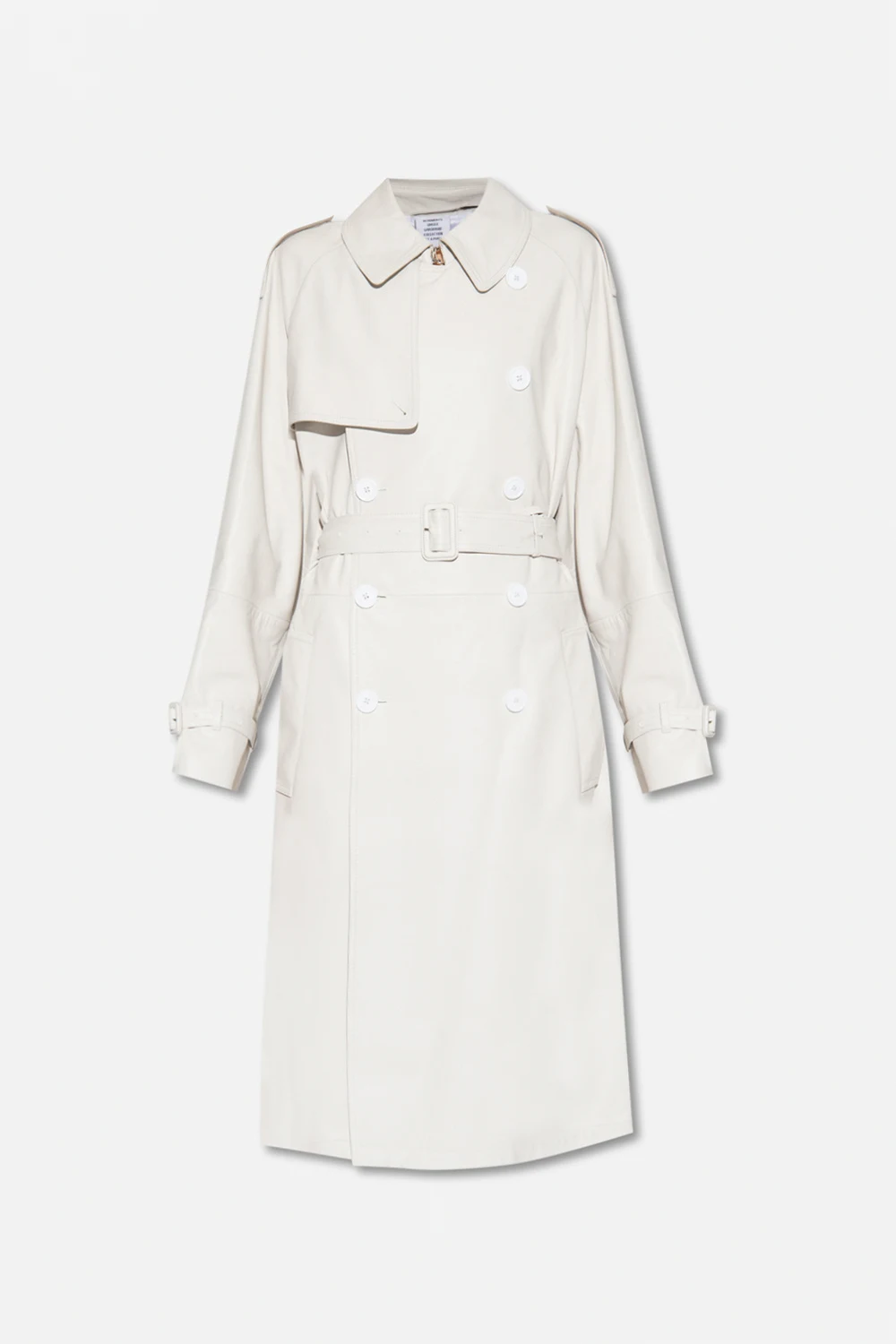 Leather trench coat