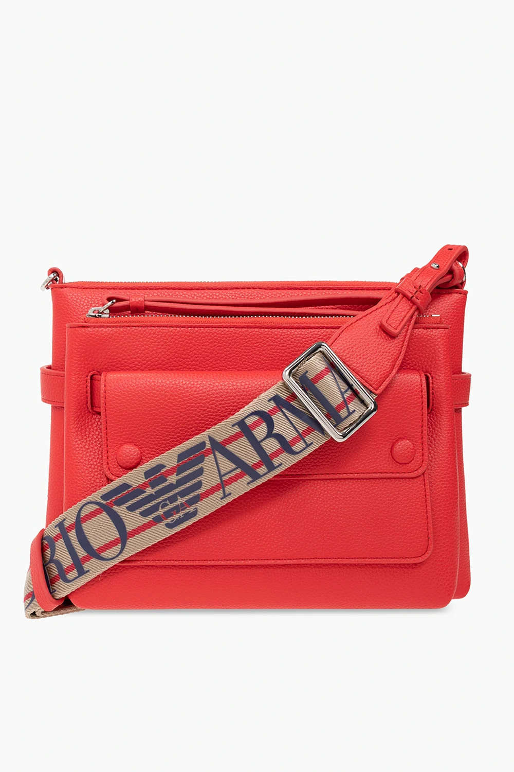 Shoulder bag with detachable pouches