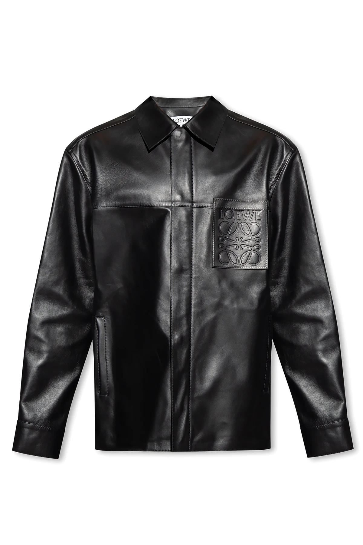 Skórzana kurtka z logo