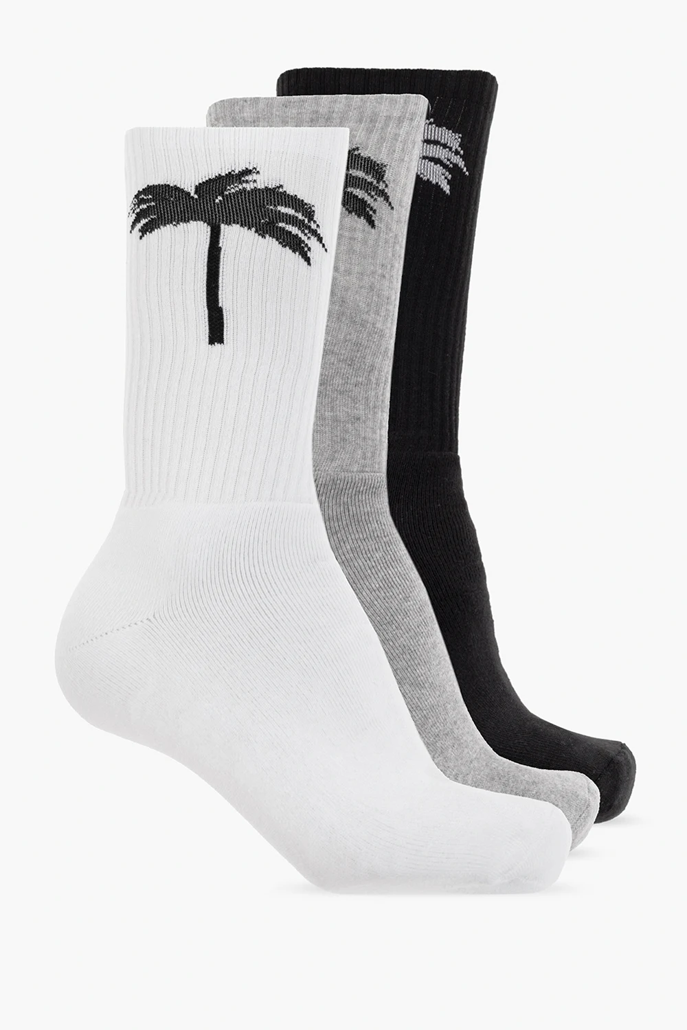 Socks with palm tree motif 3-pack