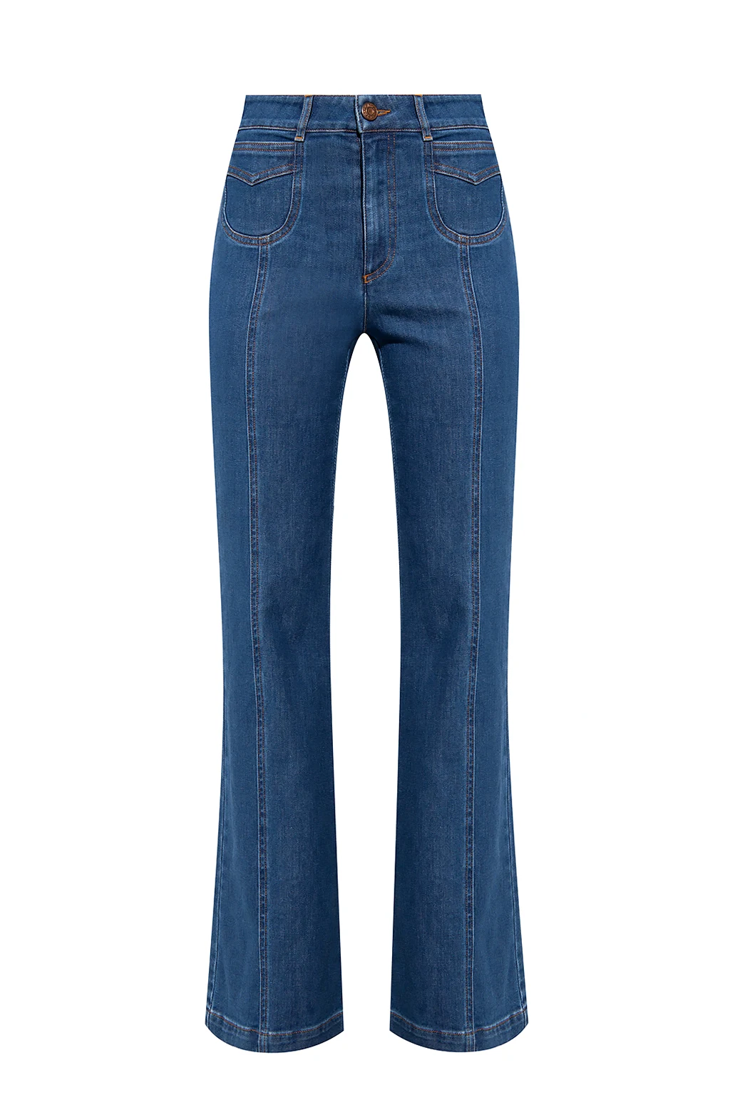 Jeans with flared legs