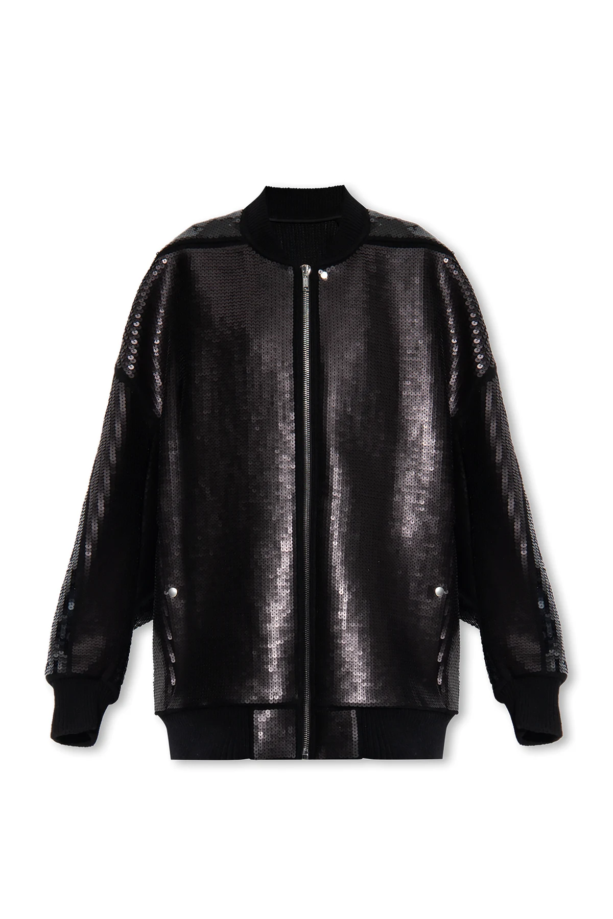 Sequinned bomber jacket