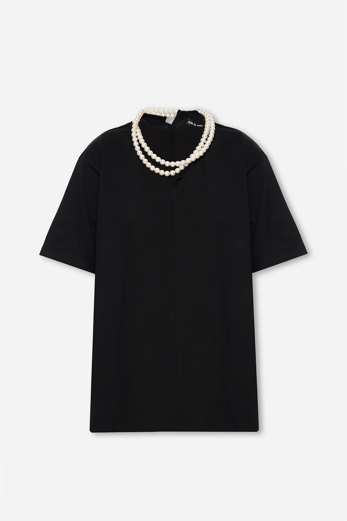 T-shirt z perłami