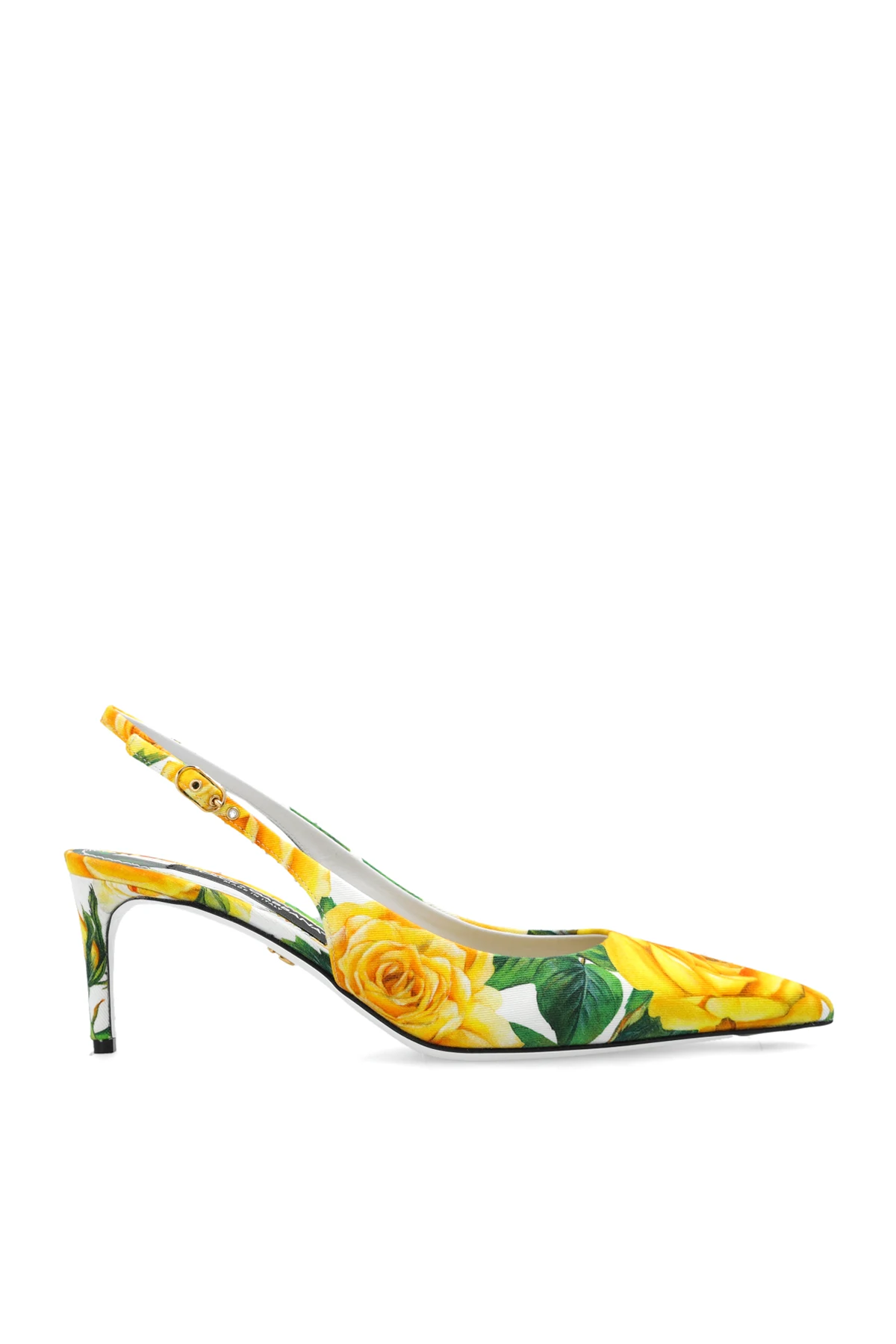Pumps with floral motif