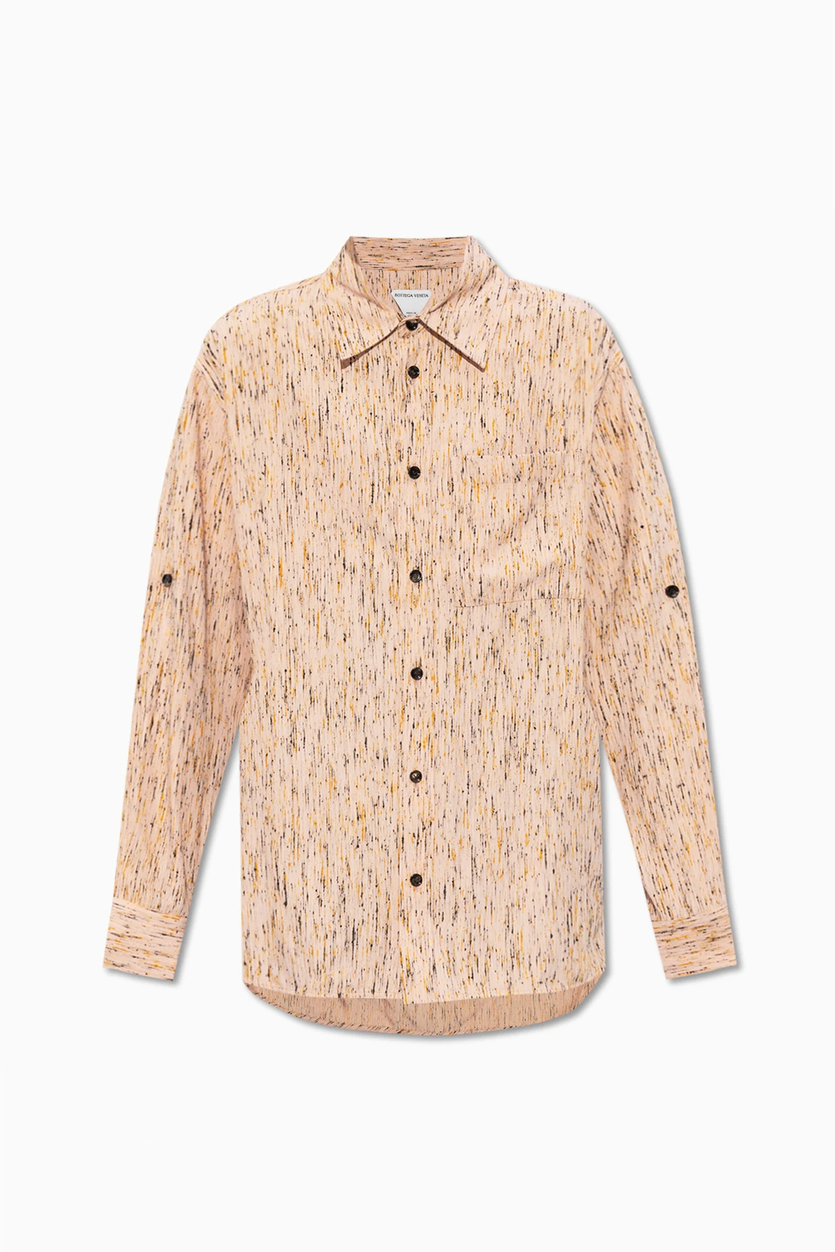 Textured shirt with logo