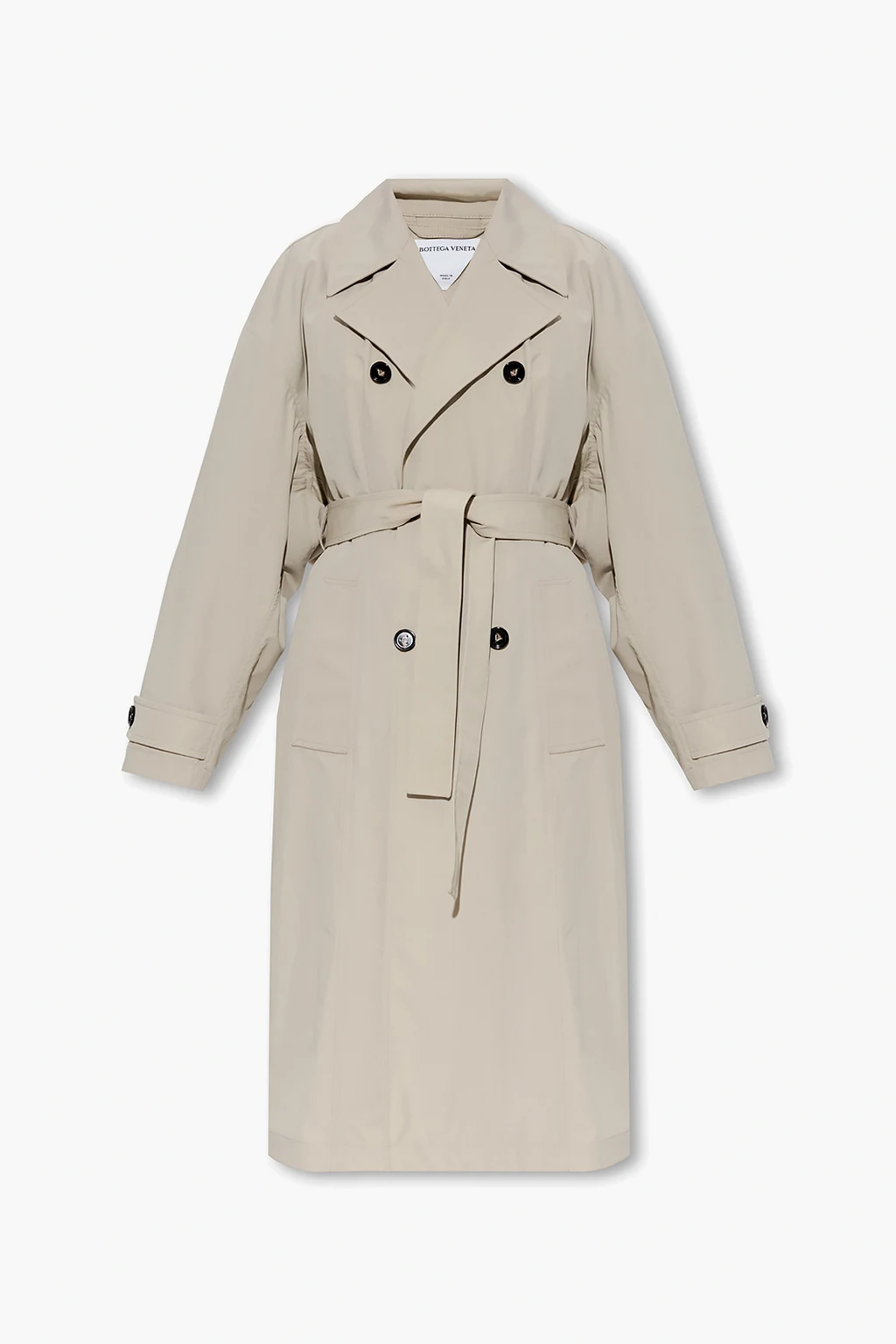 Belted trench coat