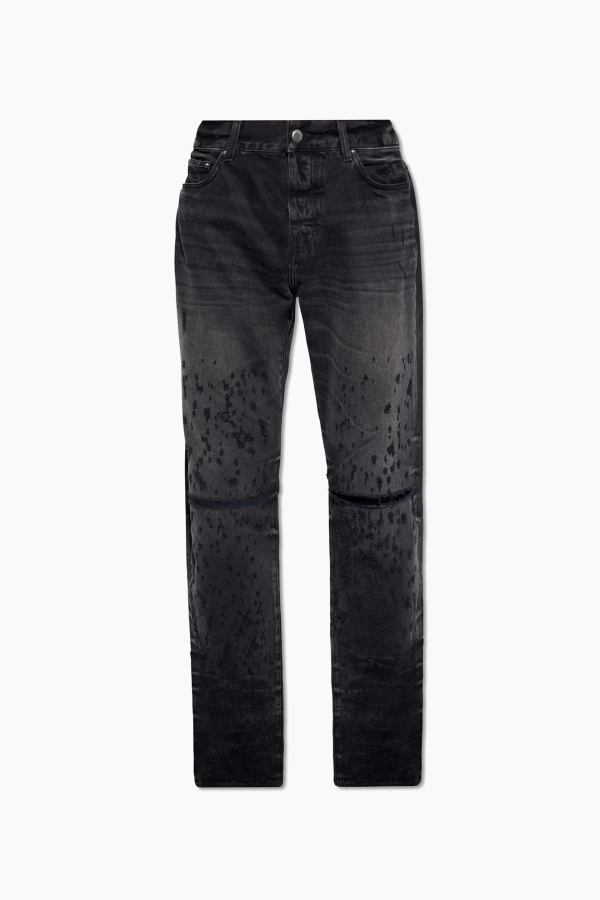 CZARNY Jeansy typu ‘straight’