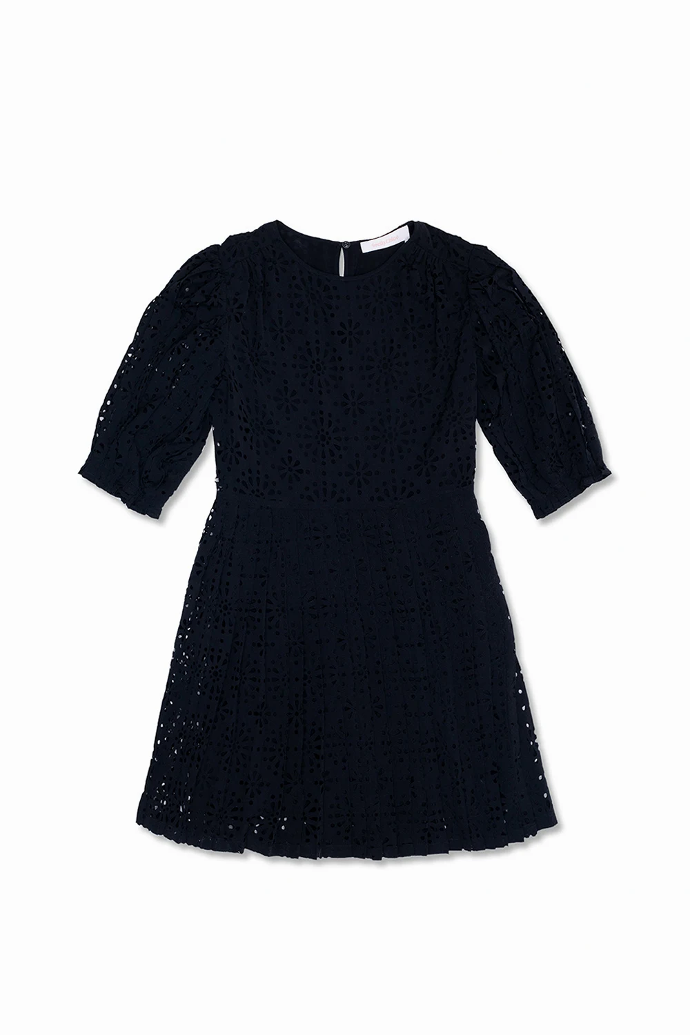 Dress with openwork pattern