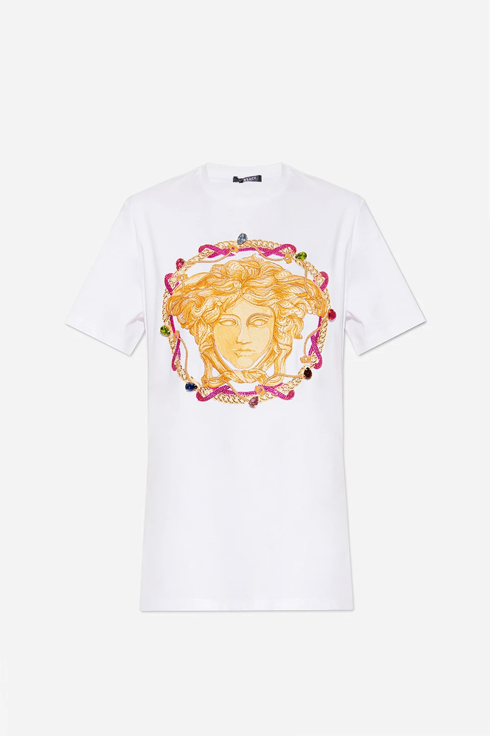 T-shirt z wyszytą głową Meduzy