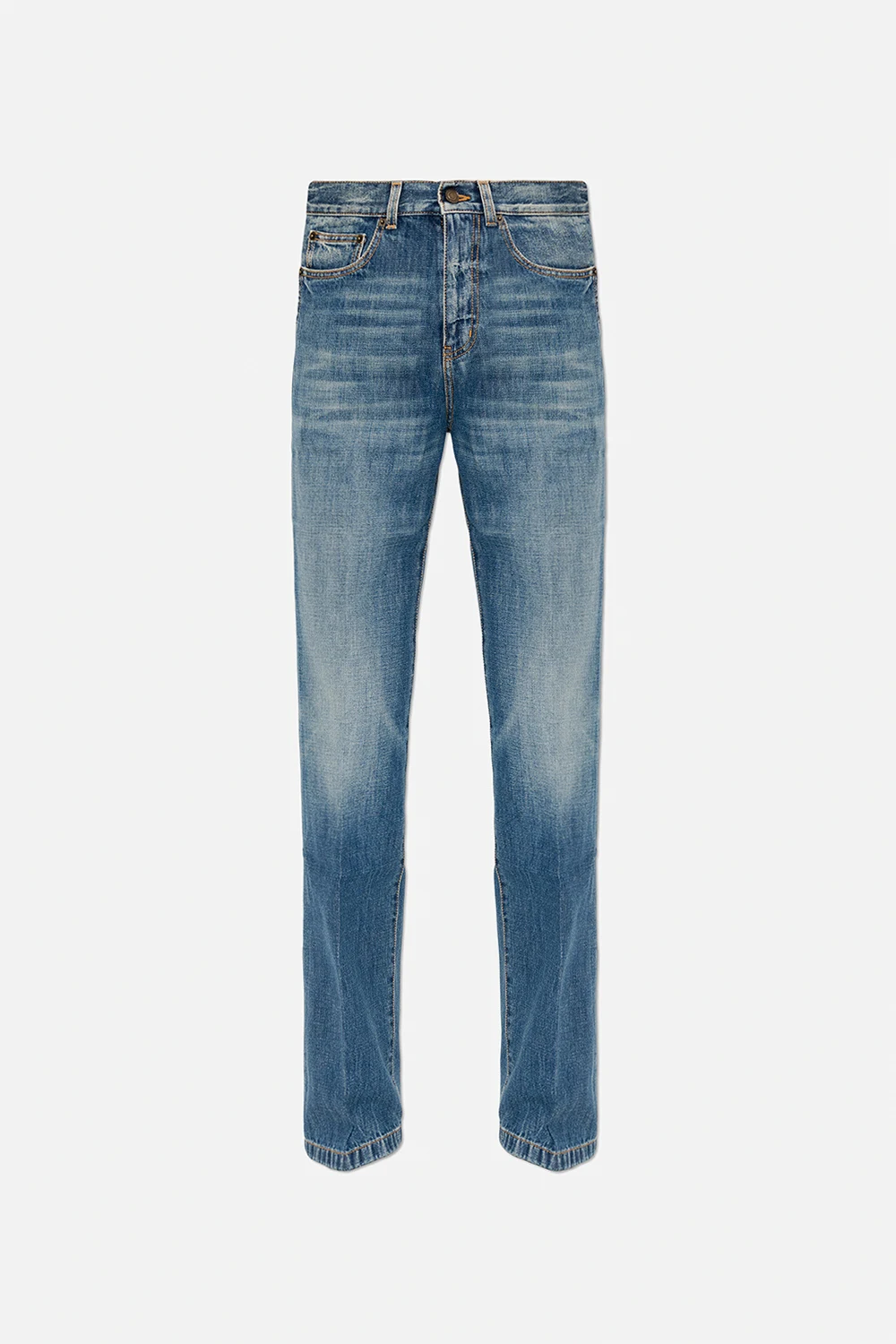 Jeans with straight legs