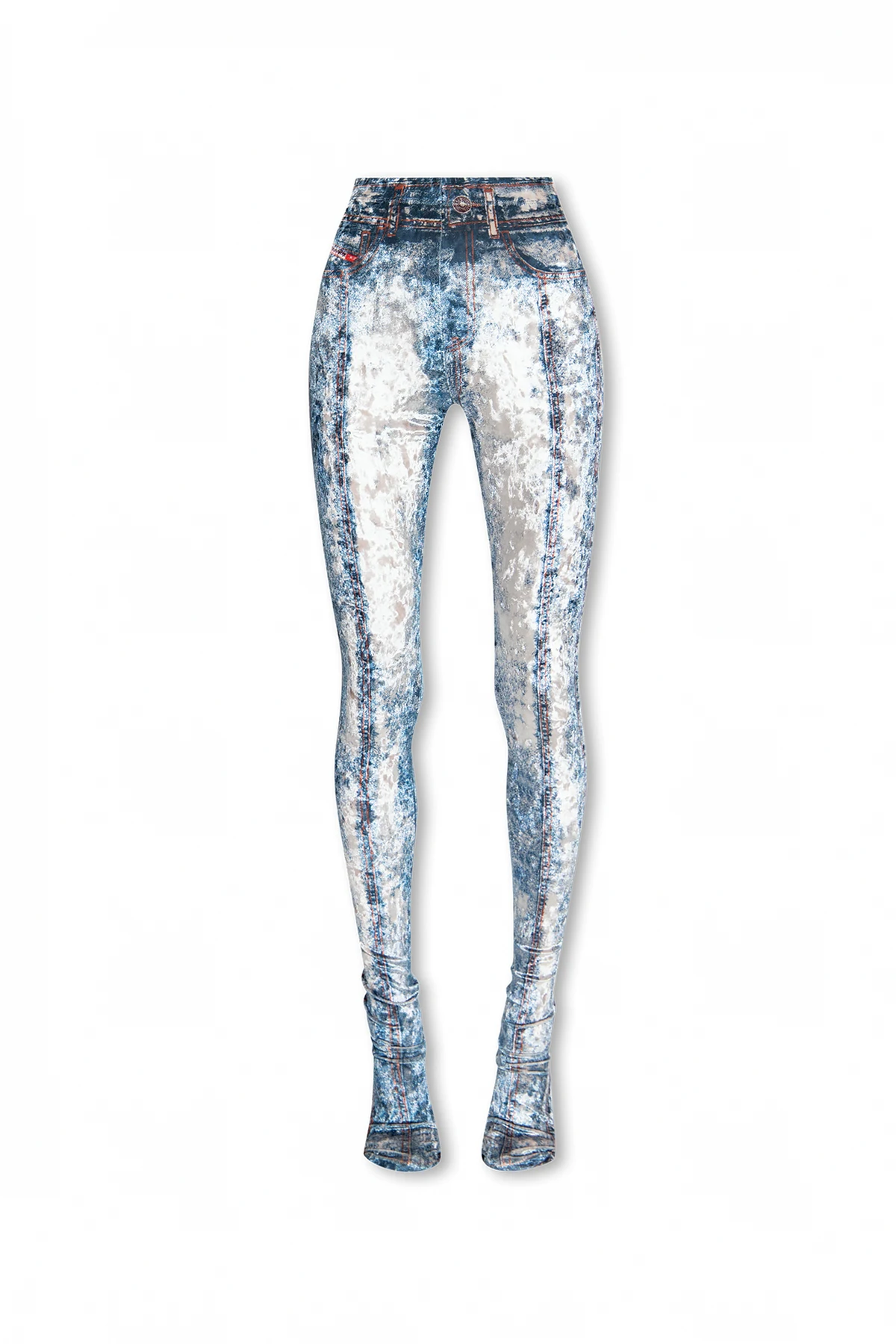 ‘P-KOLVET’ velour leggings