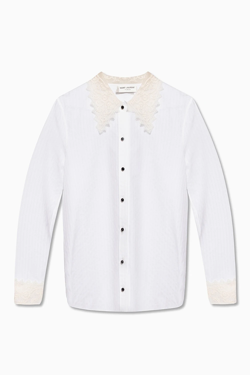 Lace-trim shirt