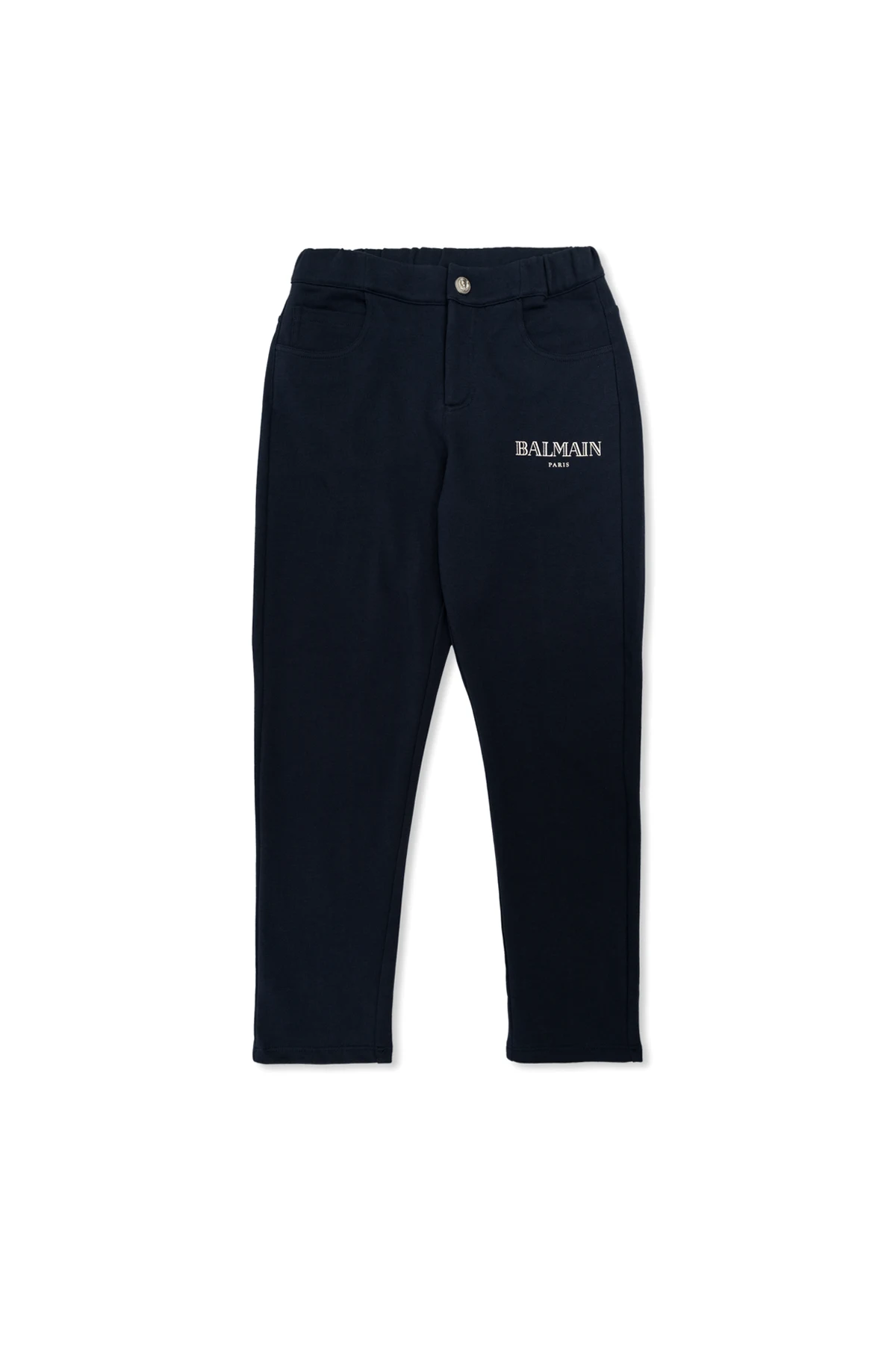 NAVY BLUE Balmain Kids sweatpants