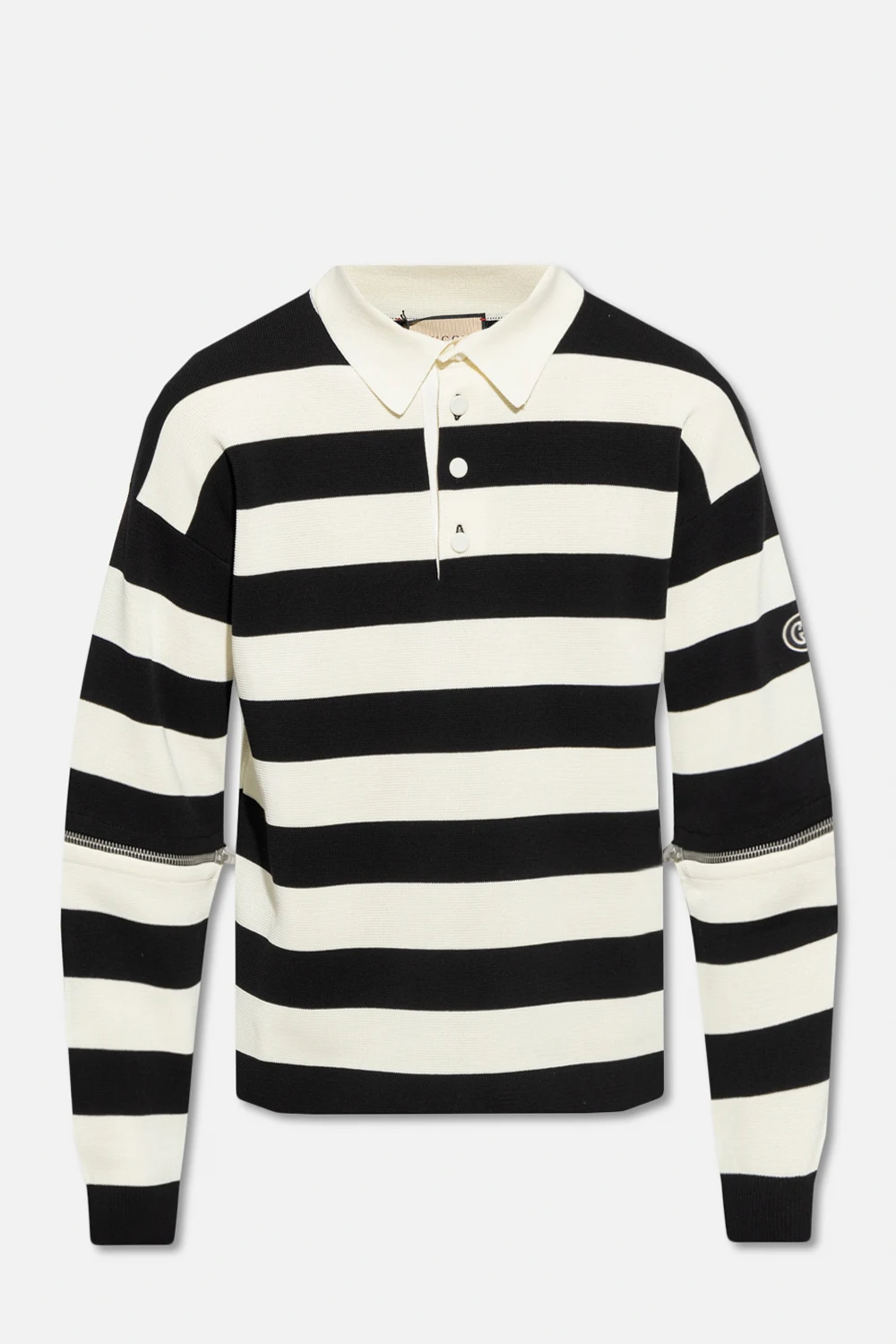 Polo shirt with detachable sleeves
