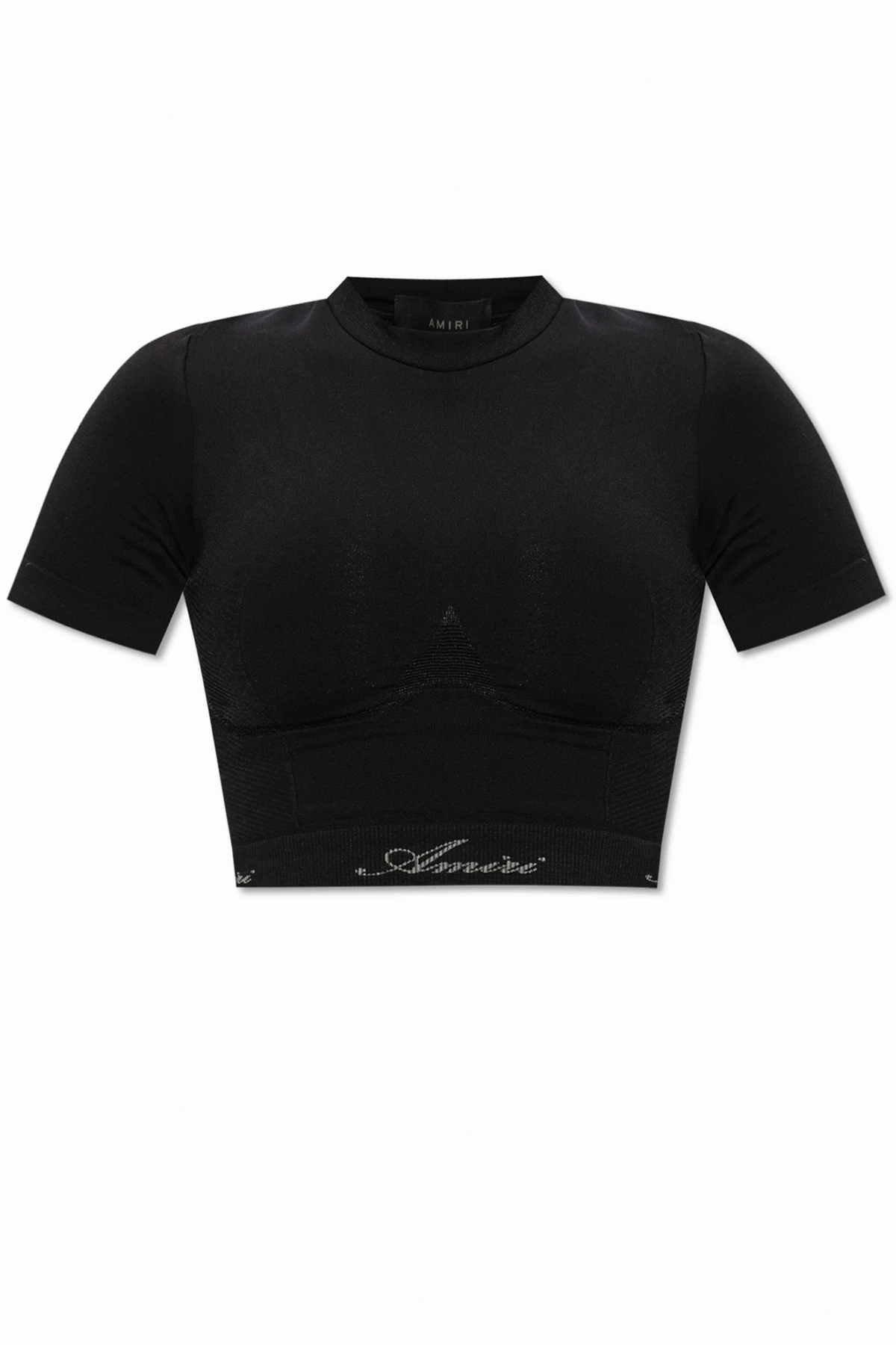 Bezszwowy top z logo