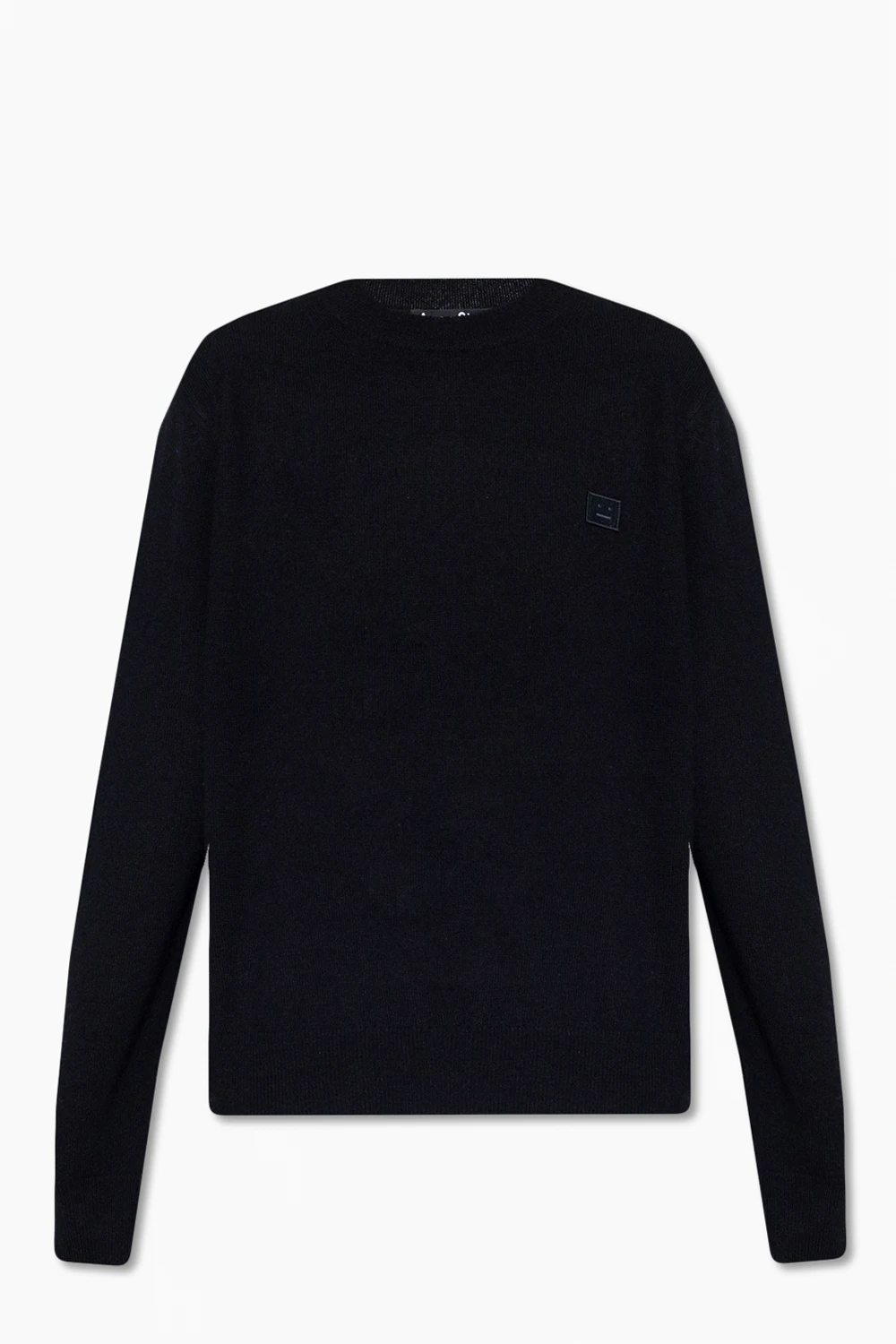 Wool sweater with logo