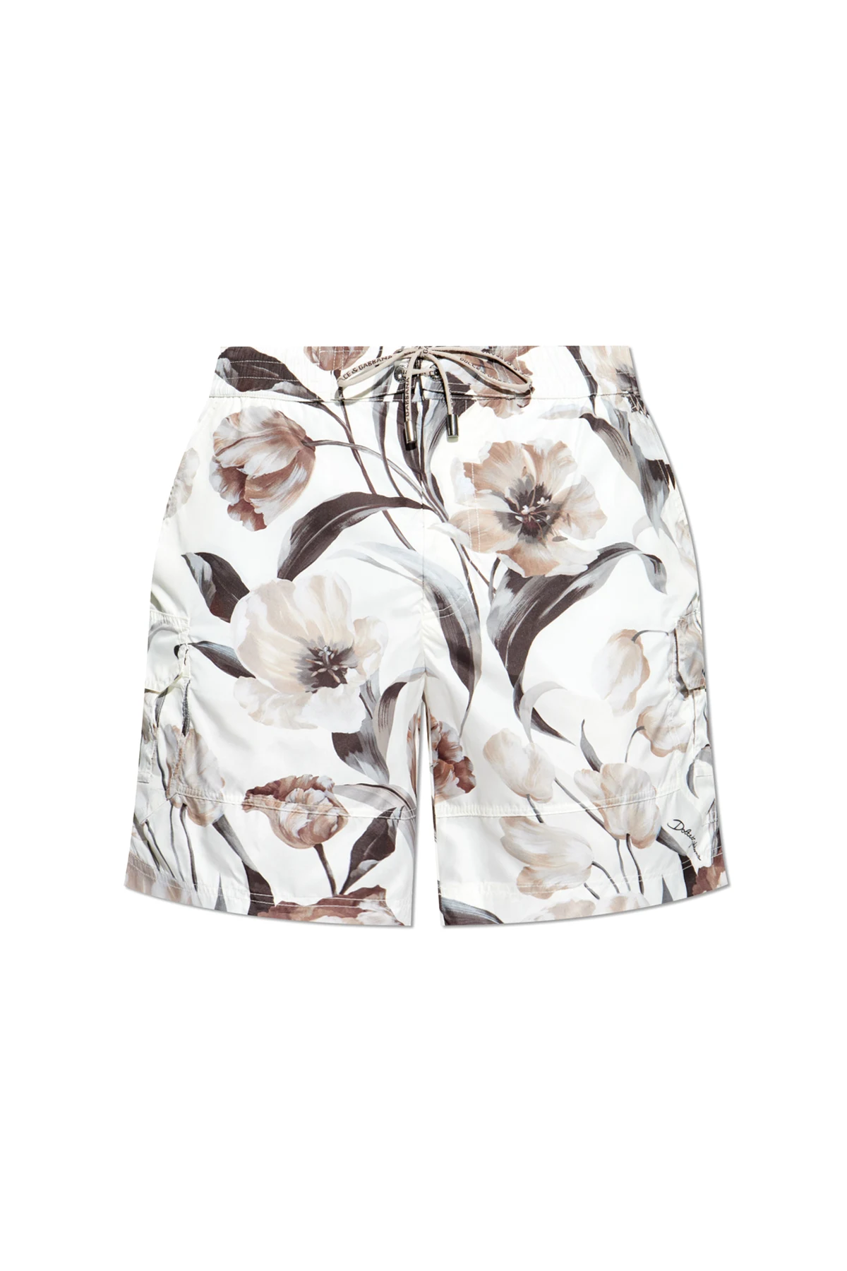 WHITE Cargo swim shorts