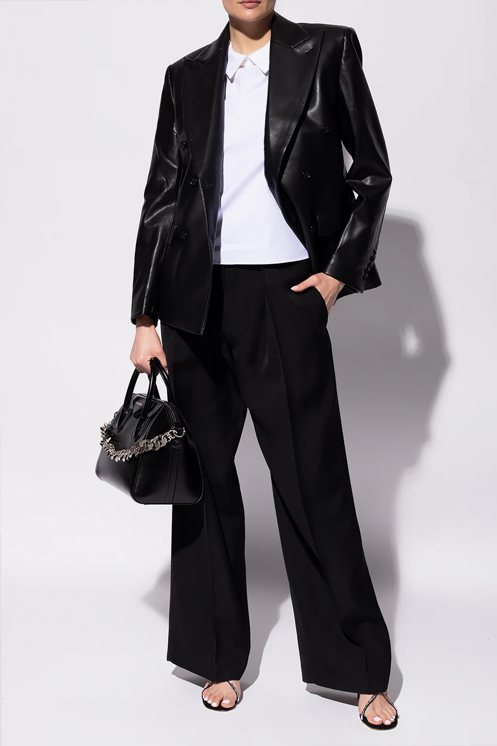 Embroidered sleeveless top