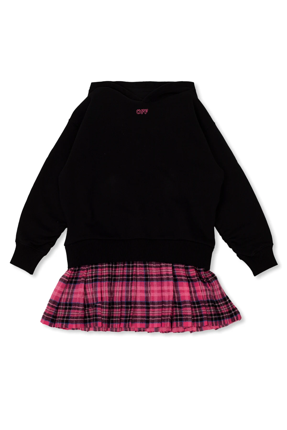 Hoodie dress with logo