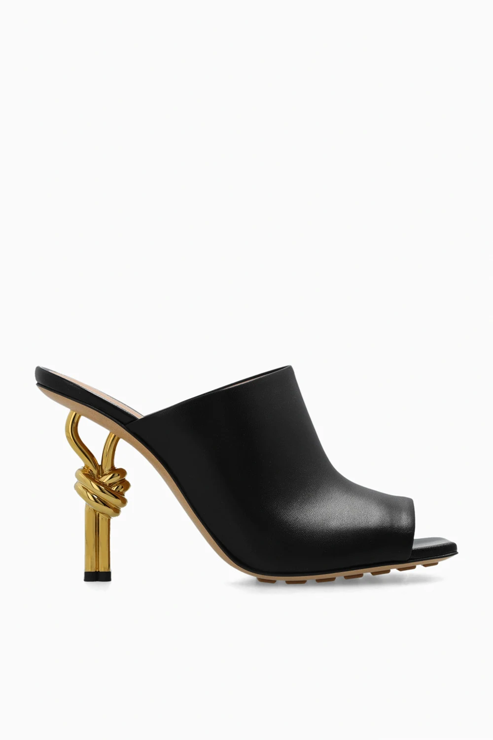 ‘Knot’ heeled mules