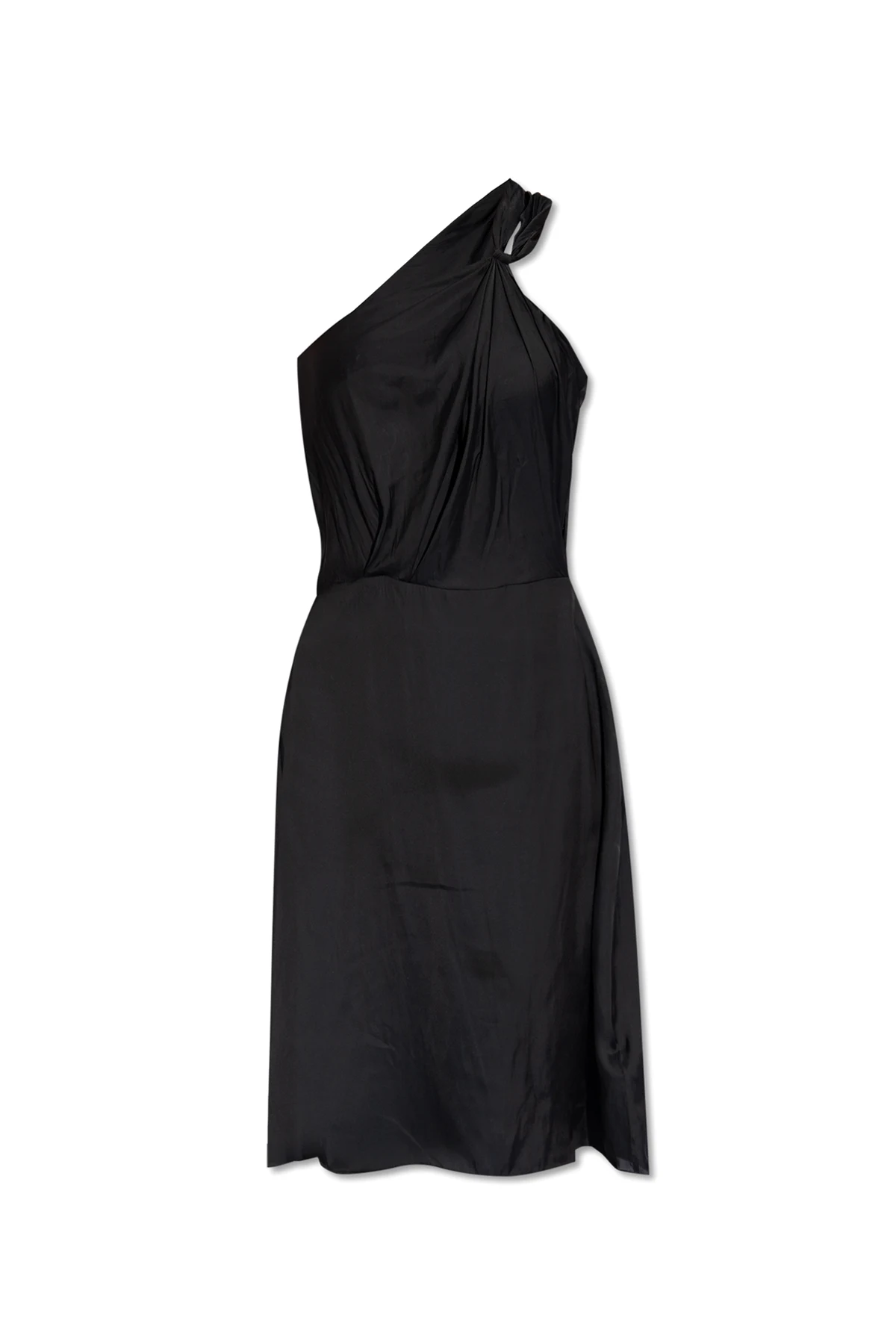 ‘Razal’ one-shoulder dress in satin