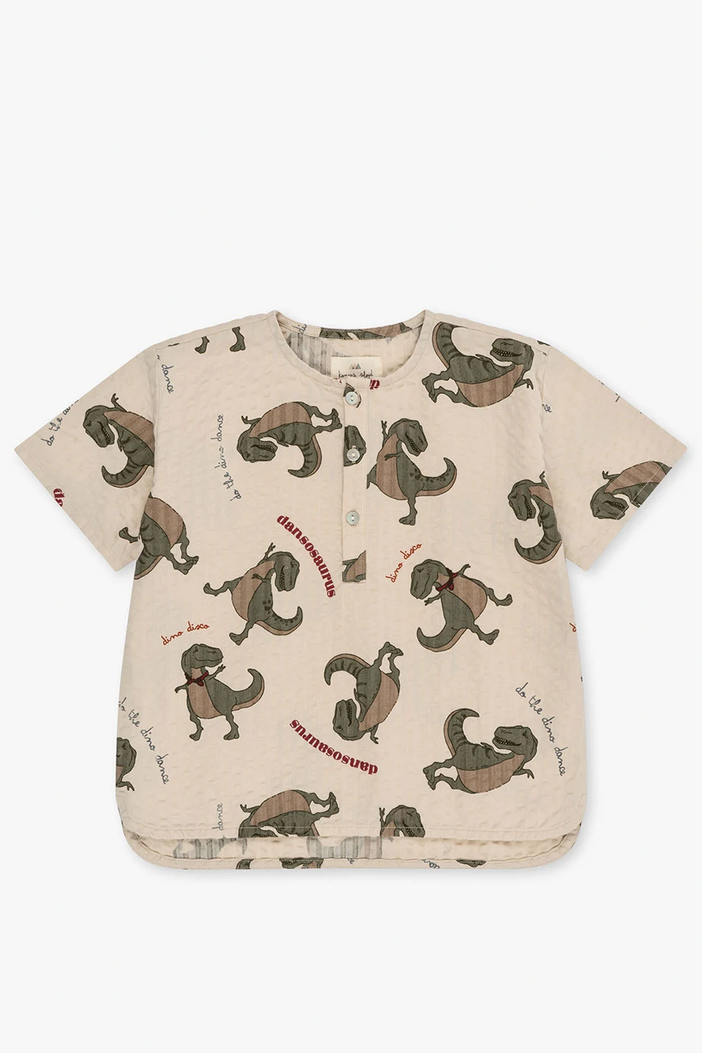 ‘Ace’ T-shirt with motif of dinosaurs