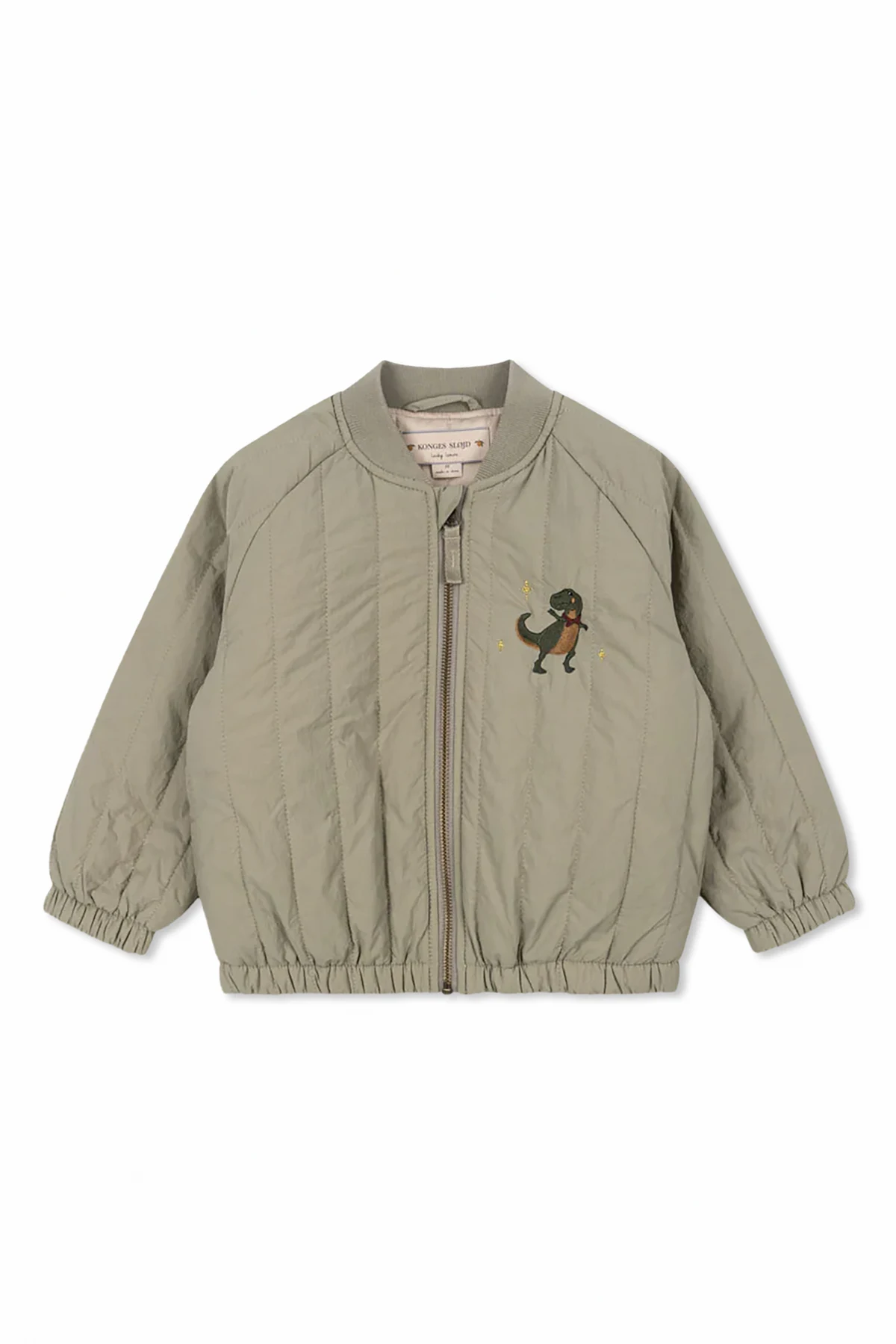 GREEN Padded bomber jacket