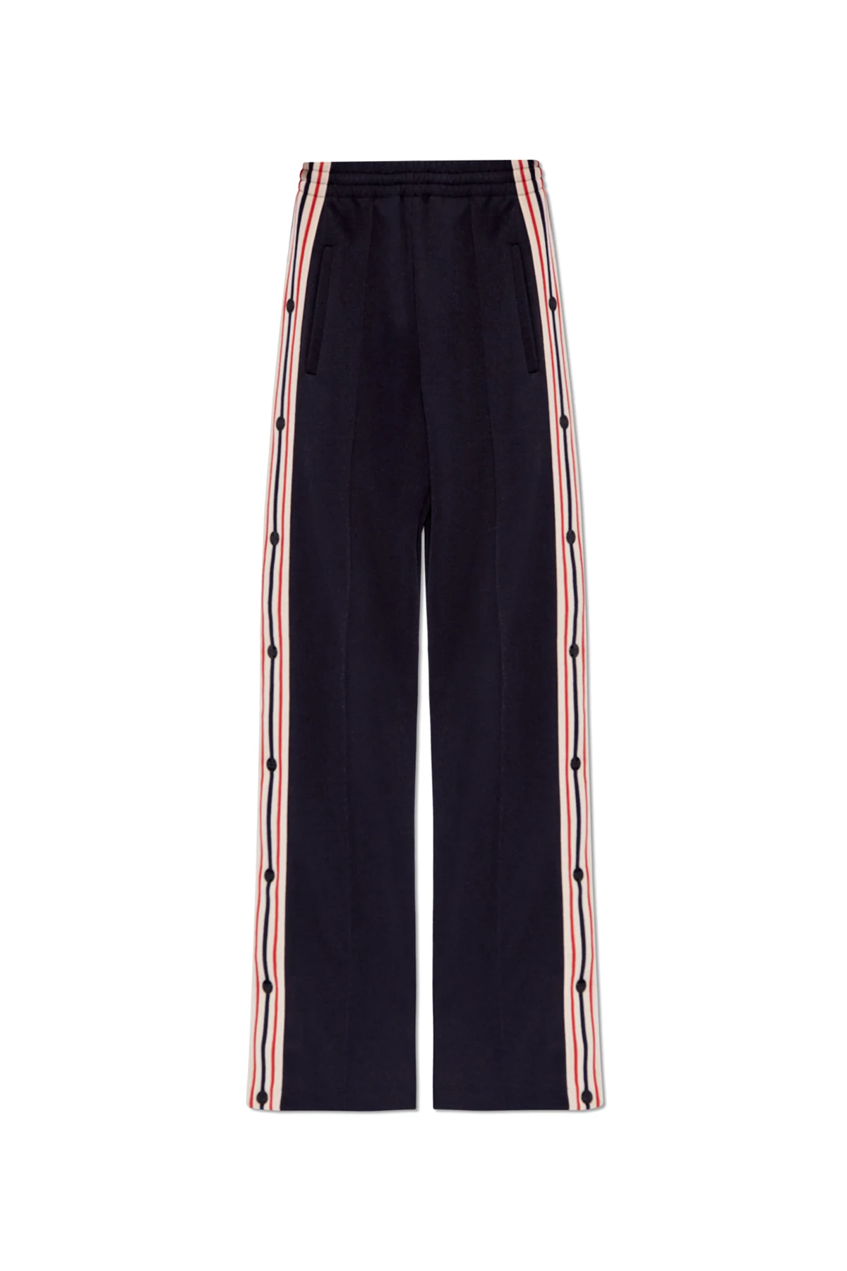 NAVY BLUE Sweatpants with side stripes