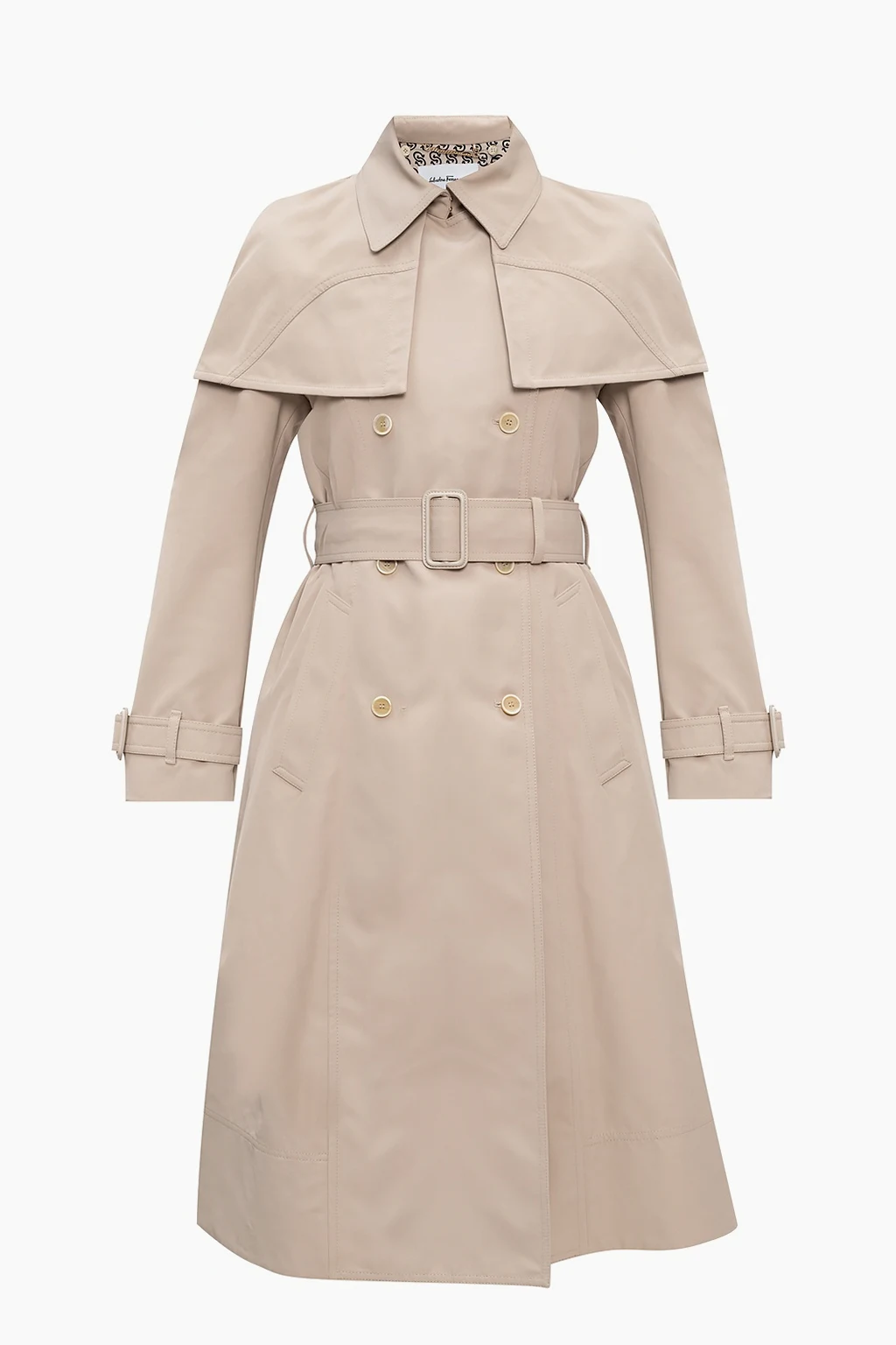 Double-breasted trench coat