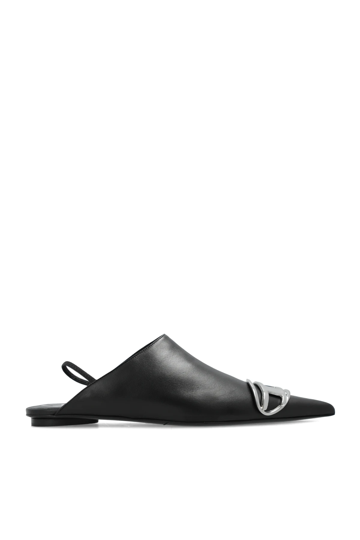 BLACK ‘D-VENUS B’ slingback flats