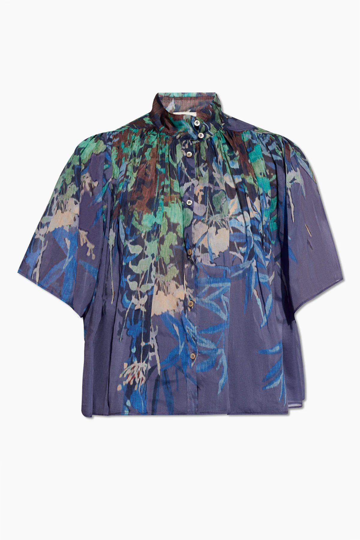 Shirt with floral motif